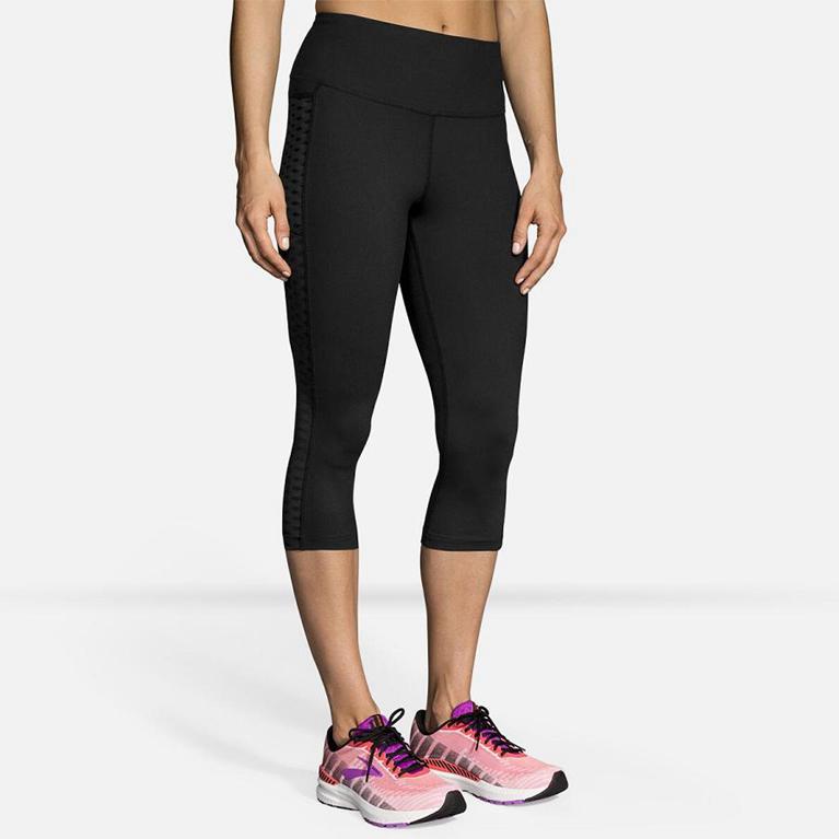 Brooks Greenlight Capri Running Pants - Women's - Grey (60874-IATR)